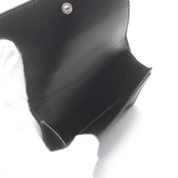 BOTTEGA VENETA Intrecciato Leather Business Card Holder Black - Picture 4 of 5